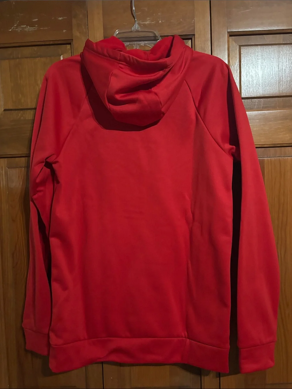 Jordan Red Crewneck Hoodie with White Jumpman Logo